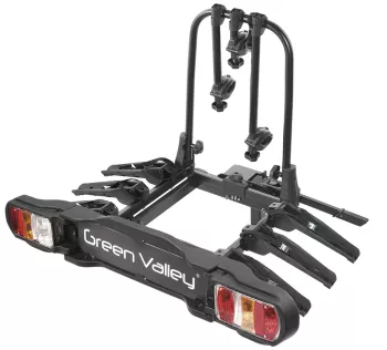 Suport bicicleta Green Valley Discovery 160514-3 cu prindere pe carligul de remorcare 3 biciclete Negru 