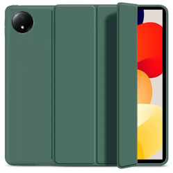 Husa Ultra Slim pentru tableta Xiaomi Redmi Pad SE 8.7 2024 Silicon TPU Smart Cover - Verde Marin 