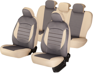 Huse scaune cu insertii piele dedicate VW Golf 4 1999 - 2005 Premium Bej 