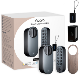 Incuietoare / Yala inteligenta Aqara U200 Kit neagra Apple HomeKit 