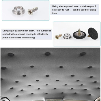 Kit 35 nituri universale tip butoni capse reparare plafon auto fixare a panzei cu stifturi potrivit pentru orice masina 