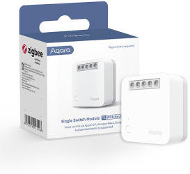 Releu inteligent Aqara Single Switch Module T1 1 canal necesita NUL 10A Zigbee 