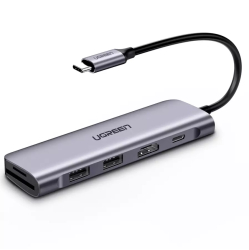 6in1 USB-C PD C Type USB C la 4K HDMI USB-C USB 3.0 SD TF Card 