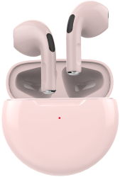 Casti wireless Pro6 Bluetooth 5.0 Control tactil Microfon incorporat Compatibilitate universala Roz