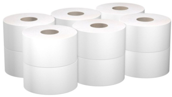 Hartie igienica Profesionala Mini Jumbo Horeca 300 gr 2 straturi celuloza alba Bax 12 buc 