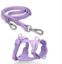 Set Ham cu Lesa 1.5m pentru caini Calitate Premium Material PVC Rezistent la apa si murdarie Circumferinta ajustabila gat 25 - 36 cm pi