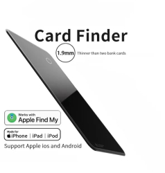 Dispozitiv anti-pierdere AirTag Smart Card Certificat MFI cu localizare in timp real GPS compatibil cu iOS ultra slim incarcare wireless 