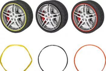 Set 4 x inele jante auto cauciuc universal diverse culori