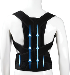 Corector de postura premium NeoHGS corset medical pentru indreptare spate coloana umeri si clavicula suport ortopedic marime reglabila M-XL 