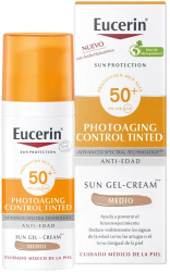 CC cream cu protectie solara Eucerin Sun Protection Photoaging SPF50+ medium 50 ml 
