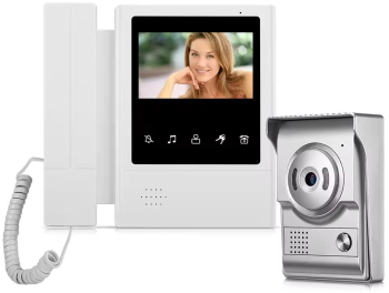 Interfon de usa cu fir si receptor functie Apel video interfon deblocare monitorizare fotografie si mod nocturn rezistenta la apa 