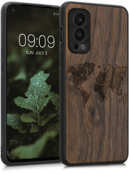 Husa Kwmobile pentru OnePlus Nord 2 5G Lemn Maro 56448.04 