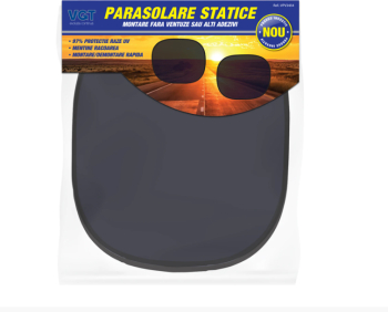 Parasolar auto pentru geamuri laterale static negru 36 x 44 cm set 2 bucati