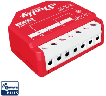 Releu inteligent Shelly Qubino Wave 1PM cu contor de putere Z-Wave 