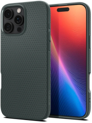 Husa pentru iPhone 16 Pro Max - Spigen Liquid Air - Abyss Green 