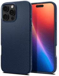 Husa pentru iPhone 16 Pro Max - Spigen Liquid Air - Navy Blue 