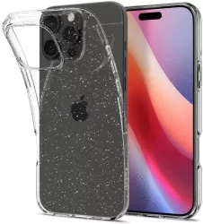 Husa pentru iPhone 16 Pro Max - Spigen Liquid Crystal - Glitter Crystal 