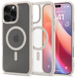 Husa pentru iPhone 16 Pro Max - Spigen Ultra Hybrid MagSafe - Frost Natural Titanium 