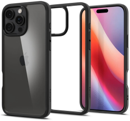 Husa pentru iPhone 16 Pro - Spigen Ultra Hybrid - Matte Black 