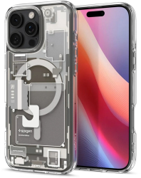 Husa pentru iPhone 16 Pro - Spigen Ultra Zero One Hybrid MagSafe - Natural Titanium 