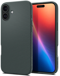 Husa pentru iPhone 16 - Spigen Liquid Air - Abyss Green