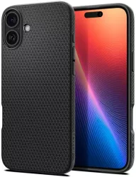 Husa pentru iPhone 16 - Spigen Liquid Air - Matte Black 