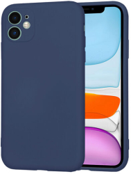 Husa Silicon pentru Apple iPhone 11 Marmalis SoftFlex Navy Blue 