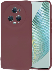 Husa Silicon pentru Honor Magic5 Pro Marmalis SoftFlex Plum Red 
