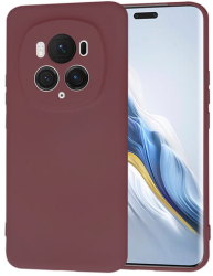 Husa Silicon pentru Honor Magic6 Pro Marmalis SoftFlex Plum Red 
