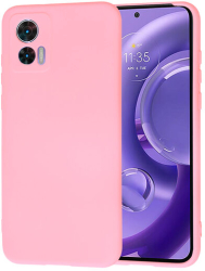 Husa Silicon pentru Motorola Edge 30 Neo Marmalis SoftFlex Chalk Pink 