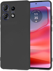 Husa Silicon pentru Motorola Edge 50 Pro Marmalis SoftFlex Black 