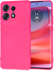 Husa Silicon pentru Motorola Edge 50 Pro Marmalis SoftFlex Hot Pink 