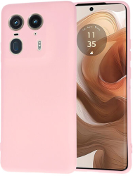 Husa Silicon pentru Motorola Edge 50 Ultra Marmalis SoftFlex Chalk Pink 
