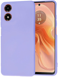 Husa Silicon pentru Motorola Moto G04 Marmalis SoftFlex Light Purple 