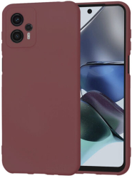 Husa Silicon pentru Motorola Moto G23 Marmalis SoftFlex Plum Red