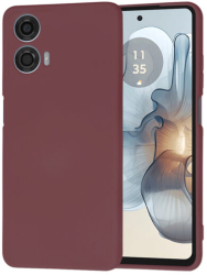 Husa Silicon pentru Motorola Moto G24 Power Marmalis SoftFlex Plum Red 