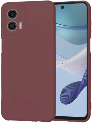 Husa Silicon pentru Motorola Moto G53 Marmalis SoftFlex Plum Red 