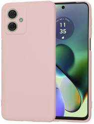 Husa Silicon pentru Motorola Moto G54 Marmalis SoftFlex Pink Sand 