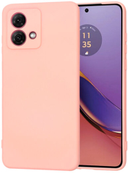 Husa Silicon pentru Motorola Moto G84 Marmalis SoftFlex Chalk Pink 