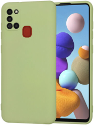 Husa Silicon pentru Samsung Galaxy A21s Marmalis SoftFlex Matcha 