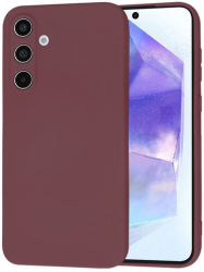 Husa Silicon pentru Samsung Galaxy A55 5G Marmalis SoftFlex Plum Red
