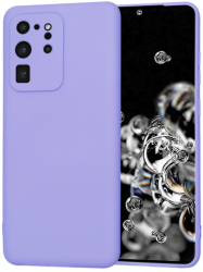 Husa Silicon pentru Samsung Galaxy S20 Ultra 4G / S20 Ultra 5G Marmalis SoftFlex Light Purple 