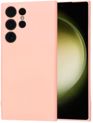 Husa Silicon pentru Samsung Galaxy S23 Ultra Marmalis SoftFlex Chalk Pink 