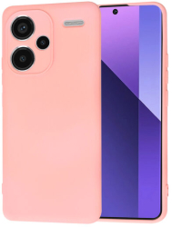 Husa Silicon pentru Xiaomi Redmi Note 13 Pro+ 5G Marmalis SoftFlex Chalk Pink 