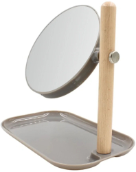 Oglinda machiaj Bathroom Solution 15.5 x 22 cm culoarea gri 