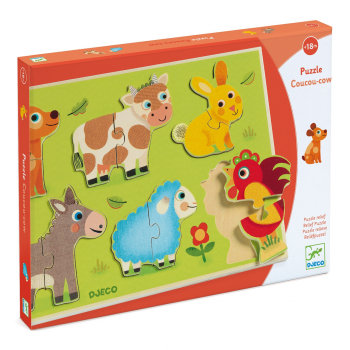 Puzzle din lemn Coucou Djeco 