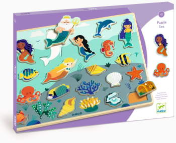 Puzzle lemn Ocean Djeco 