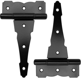 Set 2 Balamale lungi de exterior pentru porti Strend Pro MH025403 negru 152 mm 