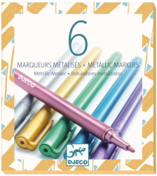 Set 6 markere metalice Djeco 