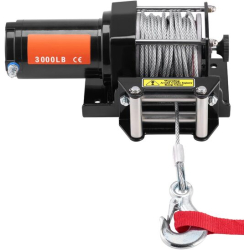 Troliu electric 12V capacitate 1361 kg Lungime cablu 12 m Telecomanda cu fir IP55 